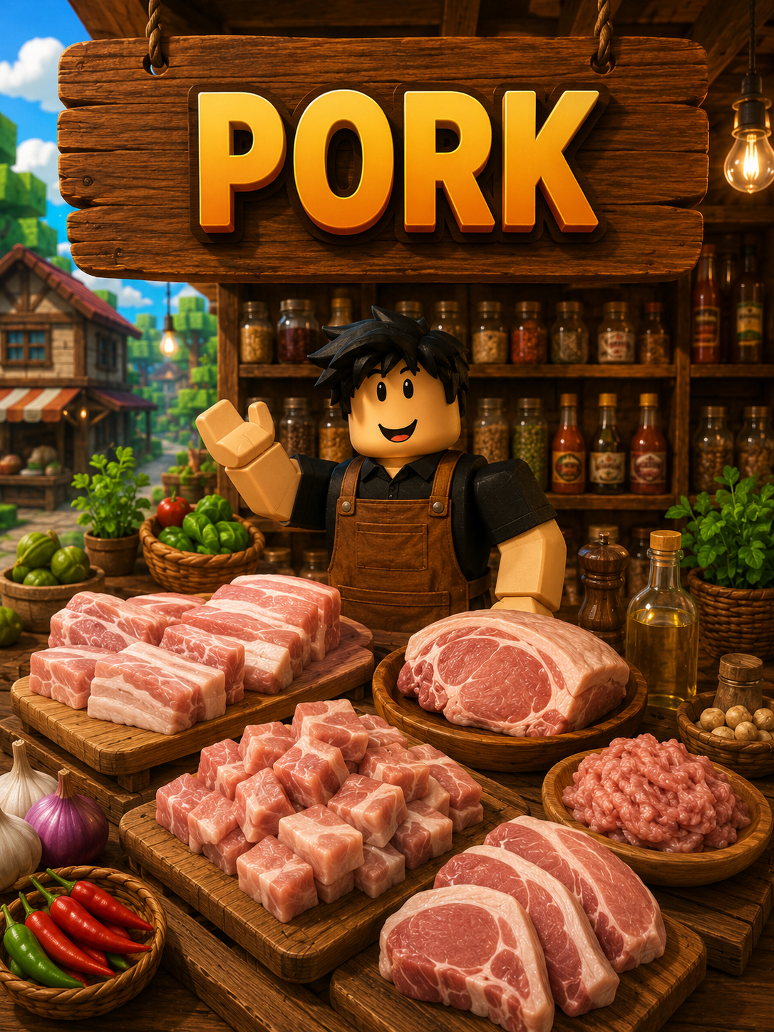 Pork ingredient entry for Karinderya